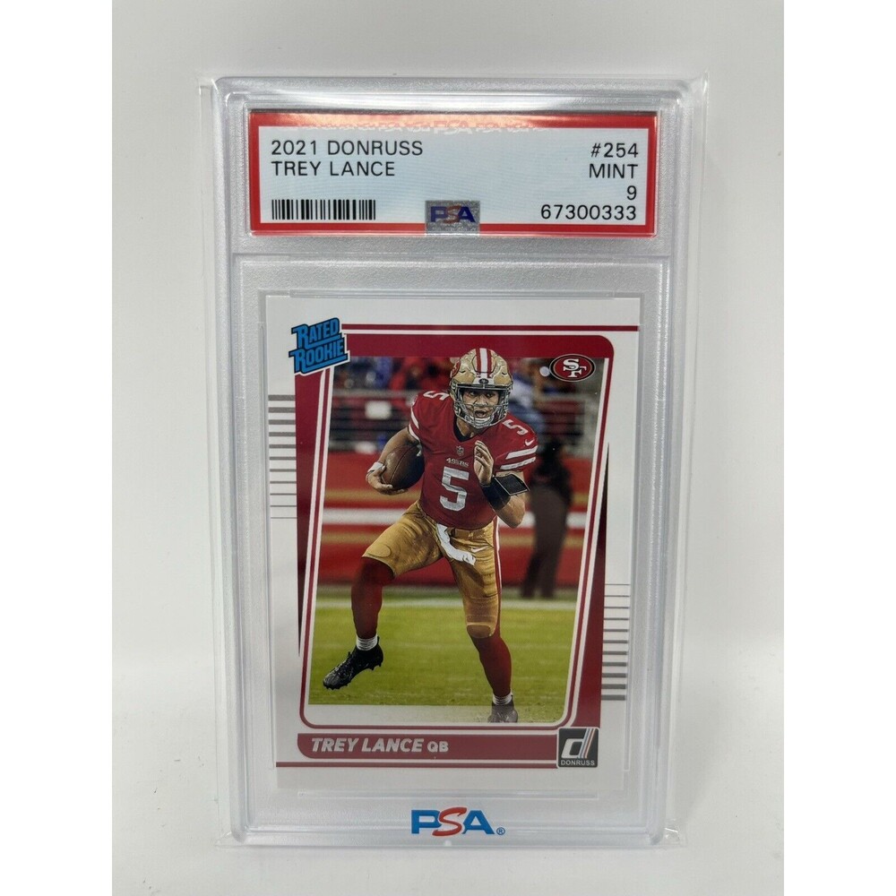 2021 Donruss Trey Lance Graded PSA 9 #254